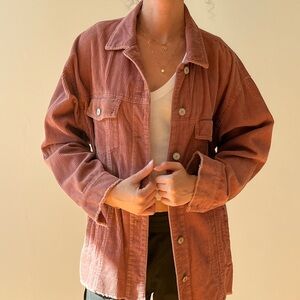 Pink Corduroy Zara Jacket